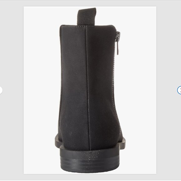 ESSENTIALS Women's Flat Ankle/Chelsea Boots Faux Leather Size 13 - Black… - Picture 3 of 6
